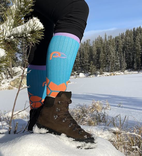 Compression socks for winter activities